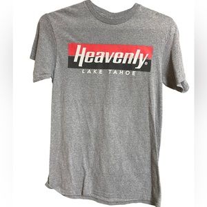 Nice Vintage HEAVENLY Ski Snowboarding Lake Tahoe Gray Women’s XS T-Shirt